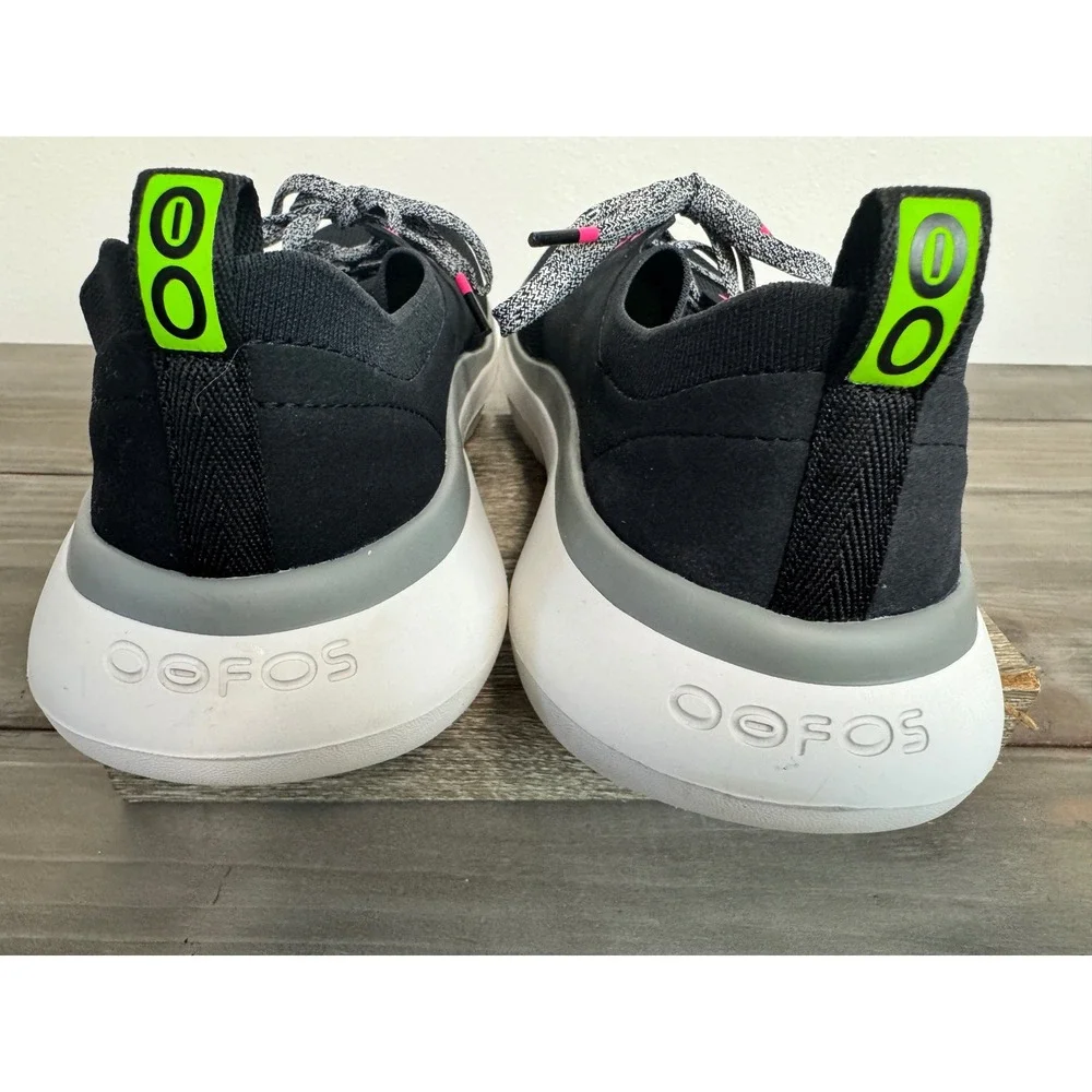 OOFOS OOmega Women's Size 9 Black Mesh Recovery Shoes Comfort Sneakers EU40
